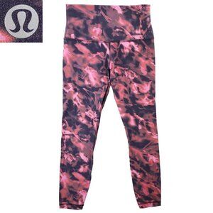 Lululemon Align High Rise Pant Legging Tie Dye Intensity Pink Women's Size 6